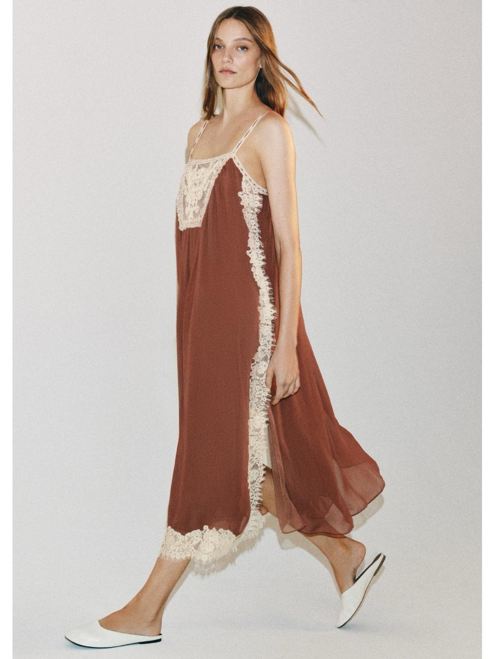 ZW COLLECTION LACE STRAP DRESS